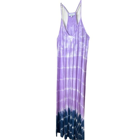 Michael Stars x Revolve “Gloria" Slip Maxi Dress, Tie-Dye Maxi Ombre - Purple XS - Picture 7 of 17